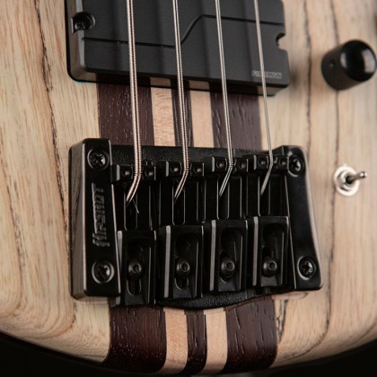 Cort A4 Ultra Ash Active Fishman Fluence Pan - Etched Natural Black - Solidbody E-bass - Variation 4