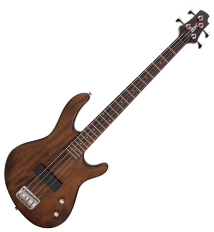 E-bass für kinder Cort Action Junior - open pore walnut braun