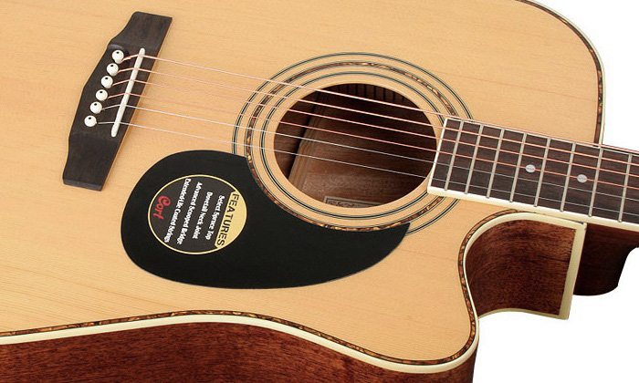 Cort Ad880ce Standard Dreadnought Cw Epicea Acajou Mer - Natural Satin - Elektroakustische Gitarre - Variation 3