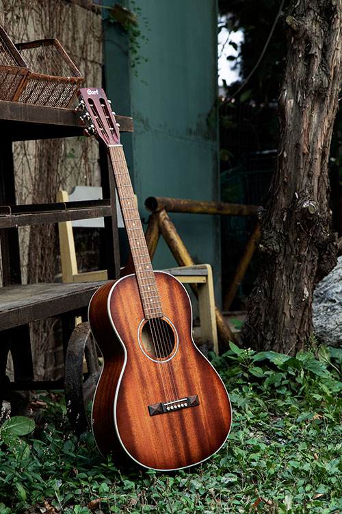 Cort Ap550m Parlor Acajou Mer - Natural - Gitarre 0/00/000 - Variation 4