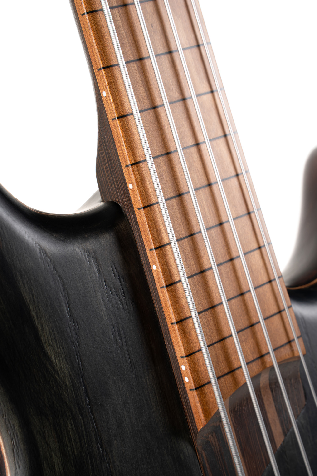 Cort B4 Element Active Bartolini Fretless Mn - Black - Solidbody E-bass - Variation 2