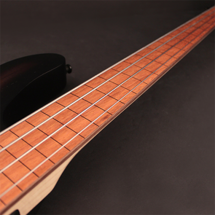 Cort B4fl Mhpz Active Piezo Fretless Jat - Trans Black Burst Satin - Halbakustiche Bass - Variation 4