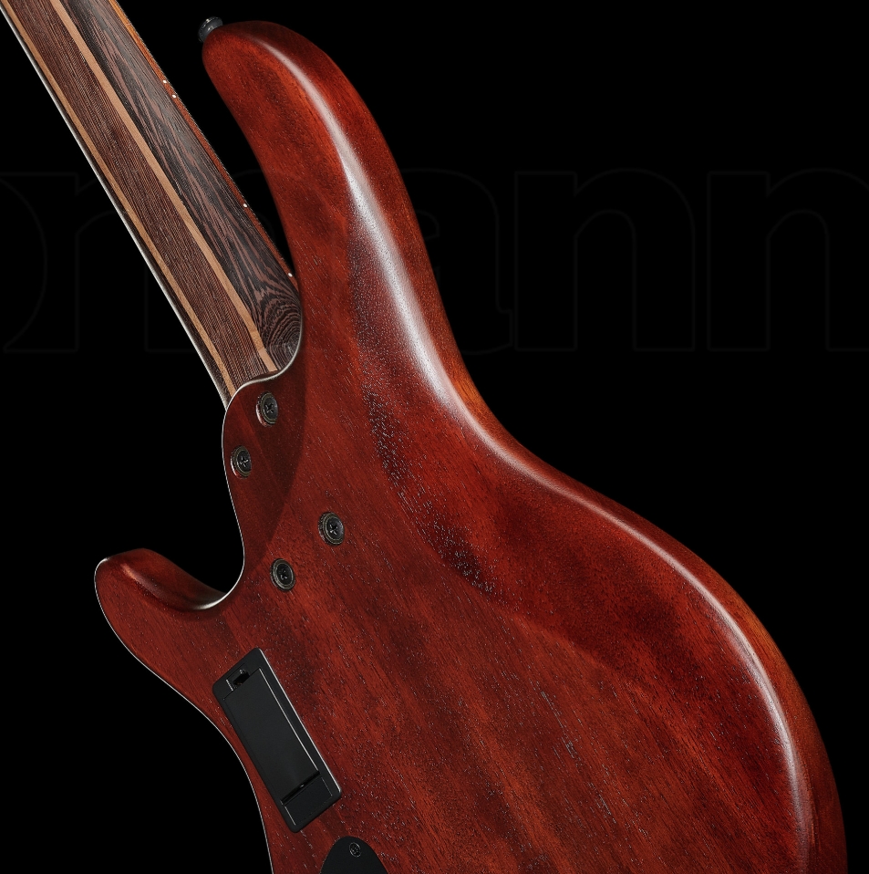 Cort B5 Element Artisan 5c Active Bartolini Mn - Open Pore Burgundy Red - Solidbody E-bass - Variation 3