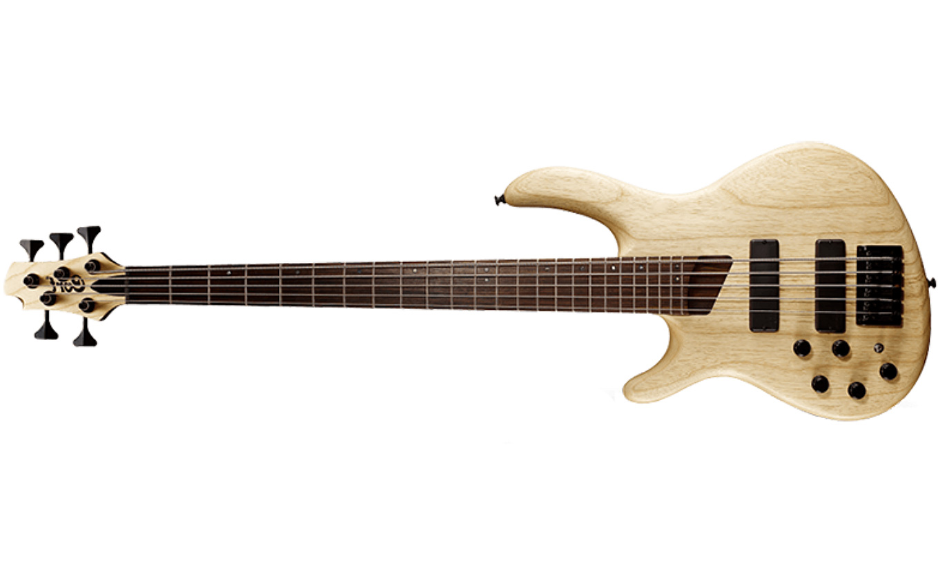 Cort B5 Plus Mh Lh Opm Artisan 5-cordes Gaucher Bartonini Rw - Open Pore Natural - Solidbody E-bass - Variation 1