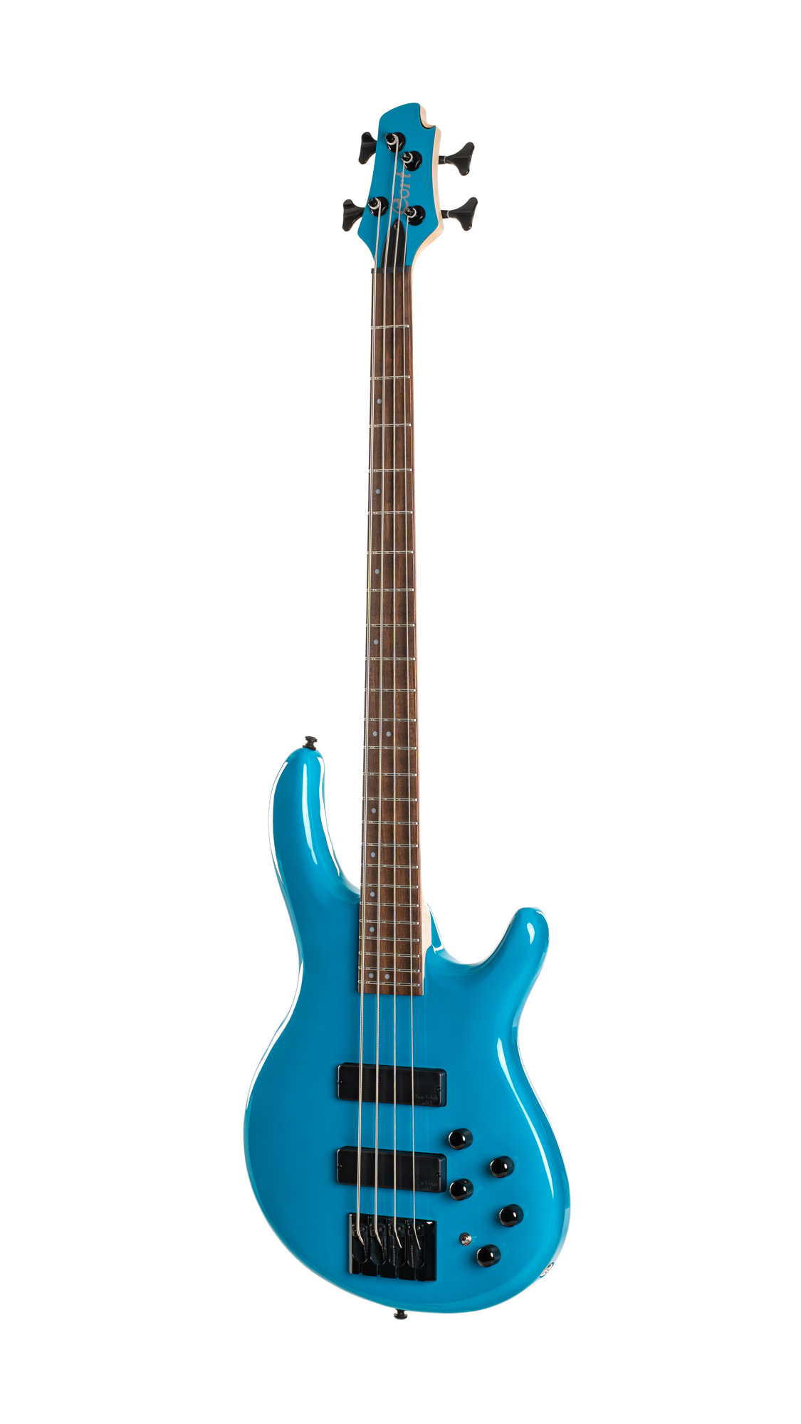 Cort C4 Deluxe Bartolini Jat - Candy Blue - Solidbody E-bass - Variation 1