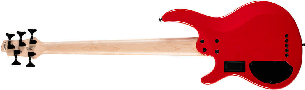 Cort C5 Deluxe Artisan 5c Active Bartolini Jat - Candy Red - Solidbody E-bass - Variation 1