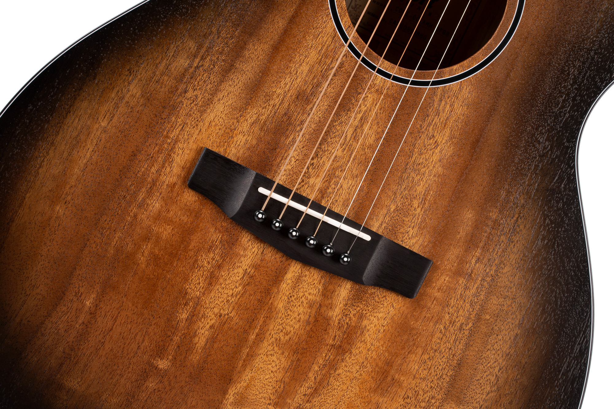Cort Core-oc Electro Acajou Ov - Black Burst - Folk-Gitarre - Variation 2