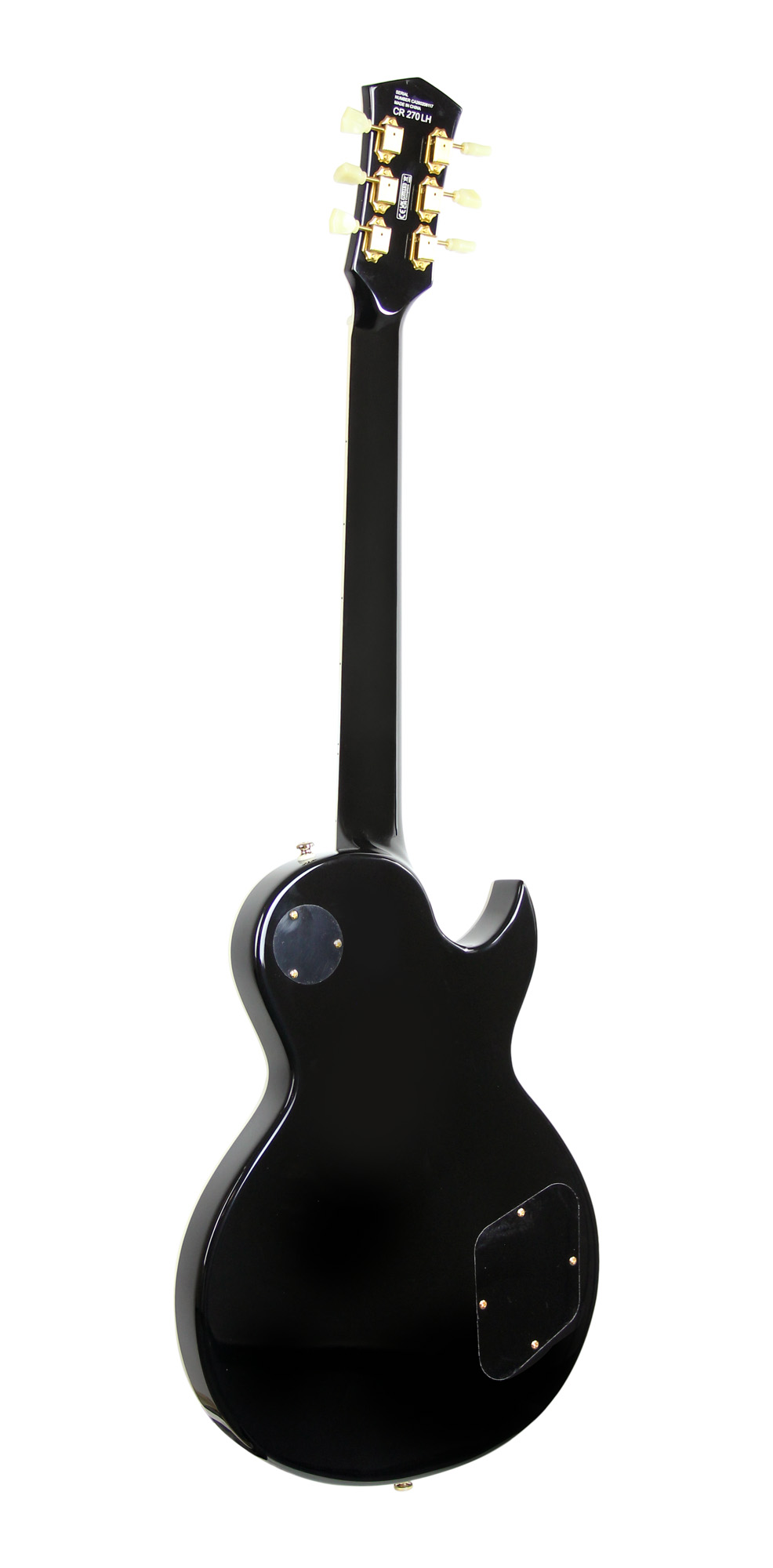 Cort Cr270 Gaucher Ht Hh Mi - Black - Single-Cut-E-Gitarre - Variation 2