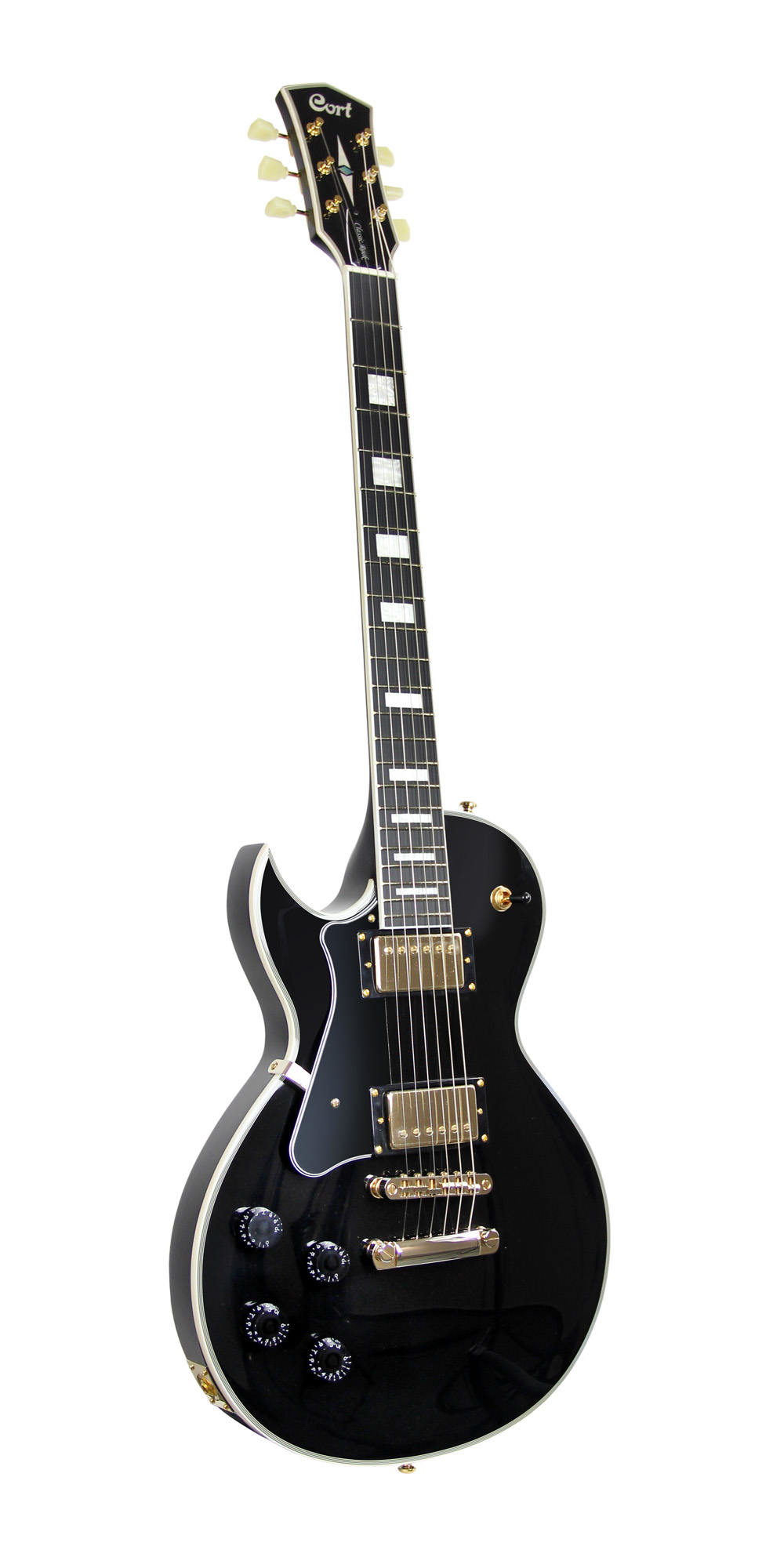 Cort Cr270 Gaucher Ht Hh Mi - Black - Single-Cut-E-Gitarre - Variation 3