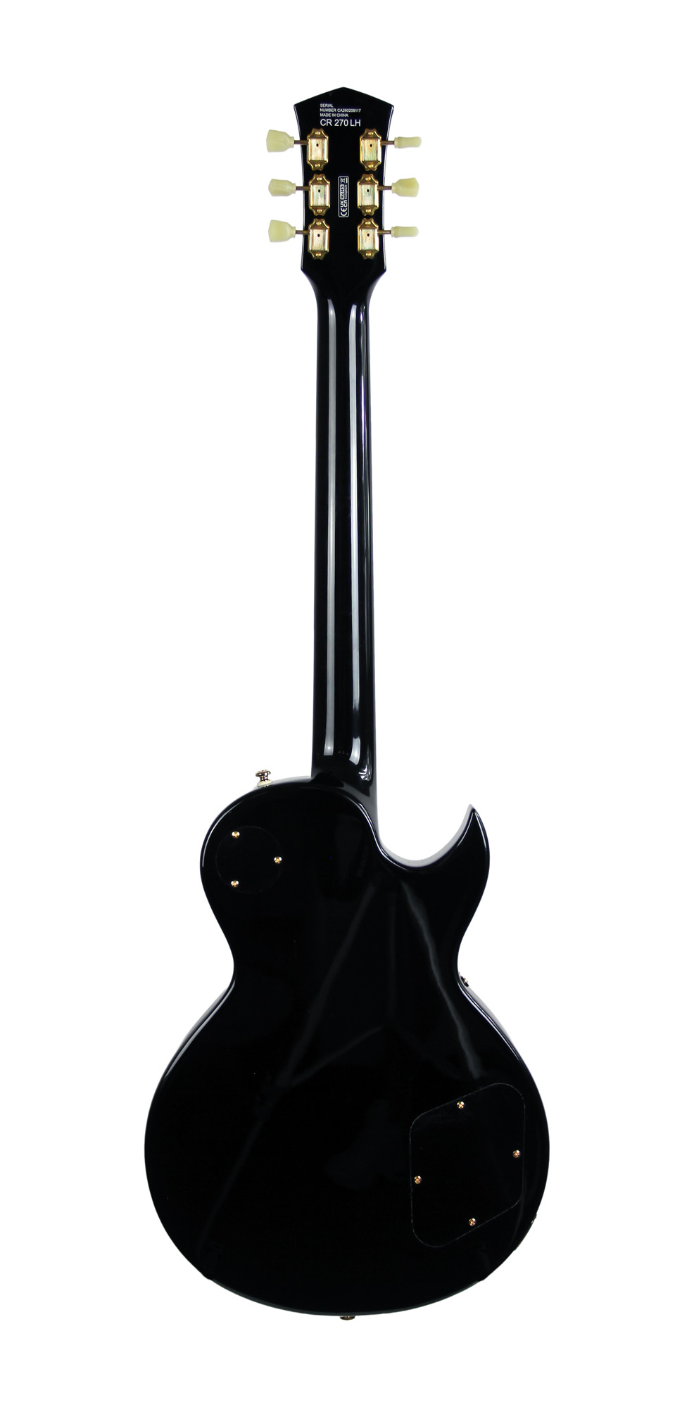 Cort Cr270 Gaucher Ht Hh Mi - Black - Single-Cut-E-Gitarre - Variation 4