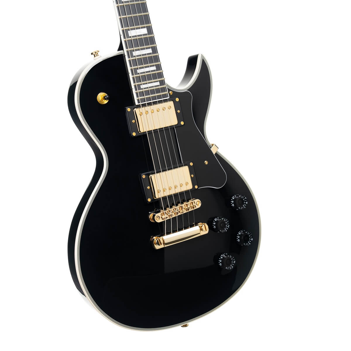Cort Cr270 Ht Hh Mi - Black - Single-Cut-E-Gitarre - Variation 5