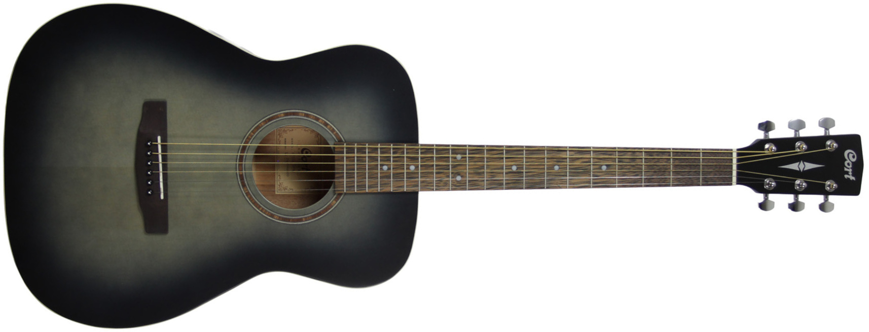 Cort 550opbk Epicea Acajou Mer - Open Pore Black - Folk-Gitarre - Main picture