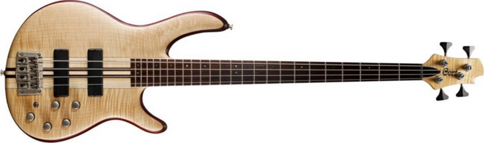 Cort A4 Plus Fmmh Opn - Naturel - Solidbody E-bass - Main picture