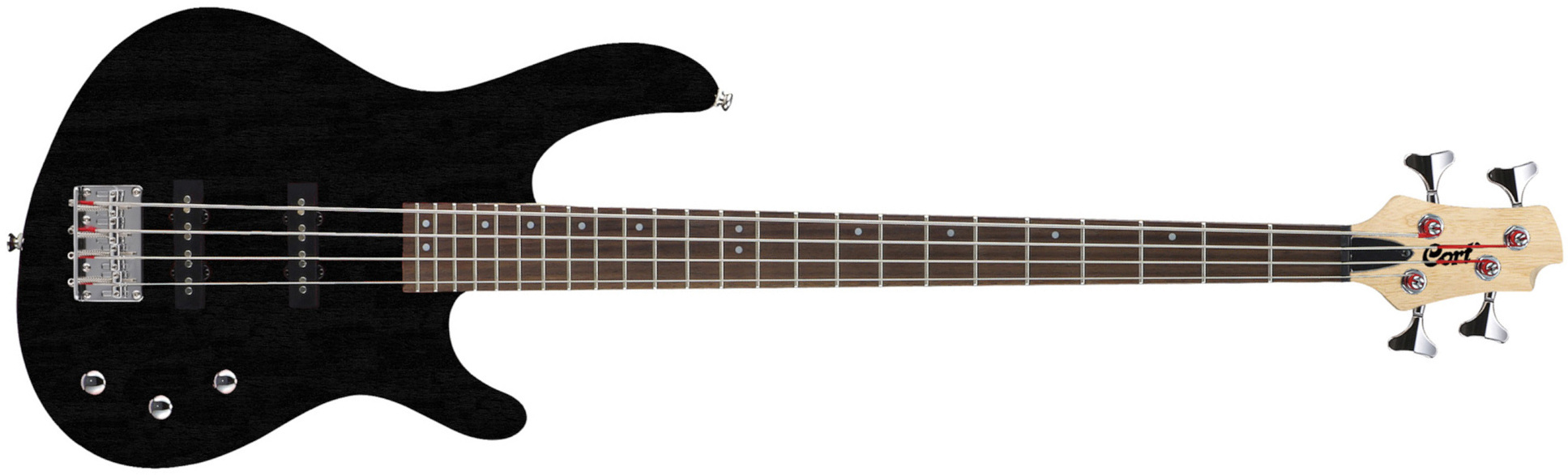 Cort Action Bass Junior Opb - Black - Solidbody E-bass - Main picture