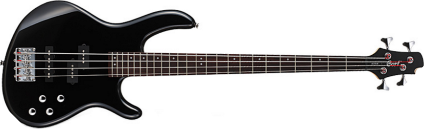 Cort Action Bass Plus Bk - Black - Solidbody E-bass - Main picture
