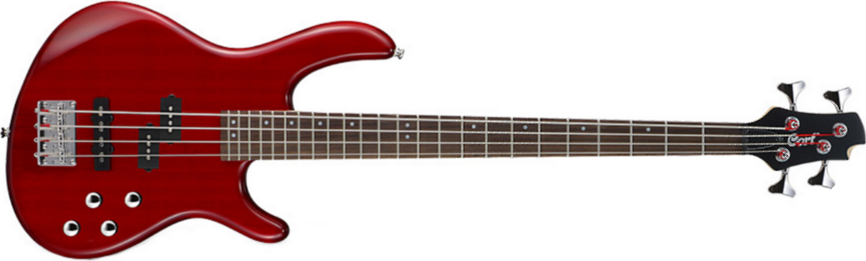 Cort Action Bass Plus Tr - Trans Red - Solidbody E-bass - Main picture