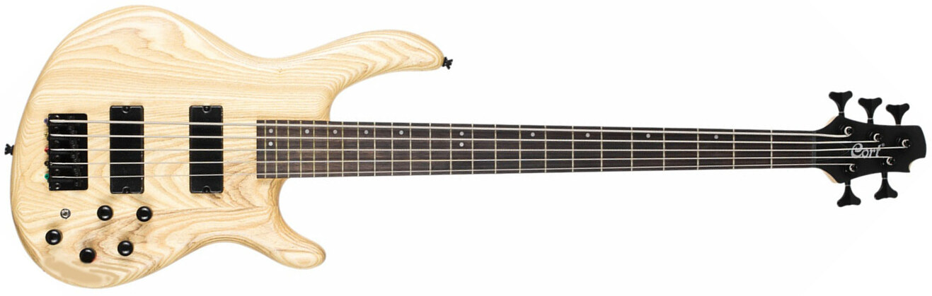 Cort Action Dlx V As Opn Ash Rw - Natural - Solidbody E-bass - Main picture