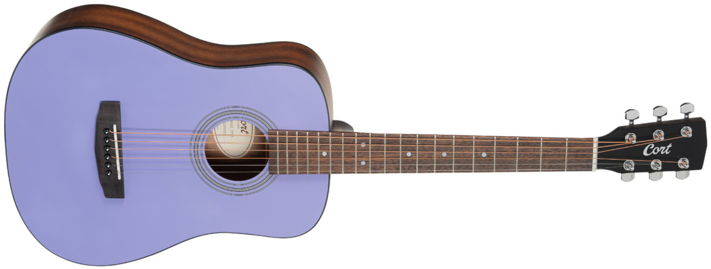 Cort Ad Mini Op Epicea Acajou Mer - Lavender - Folk-Gitarre - Main picture