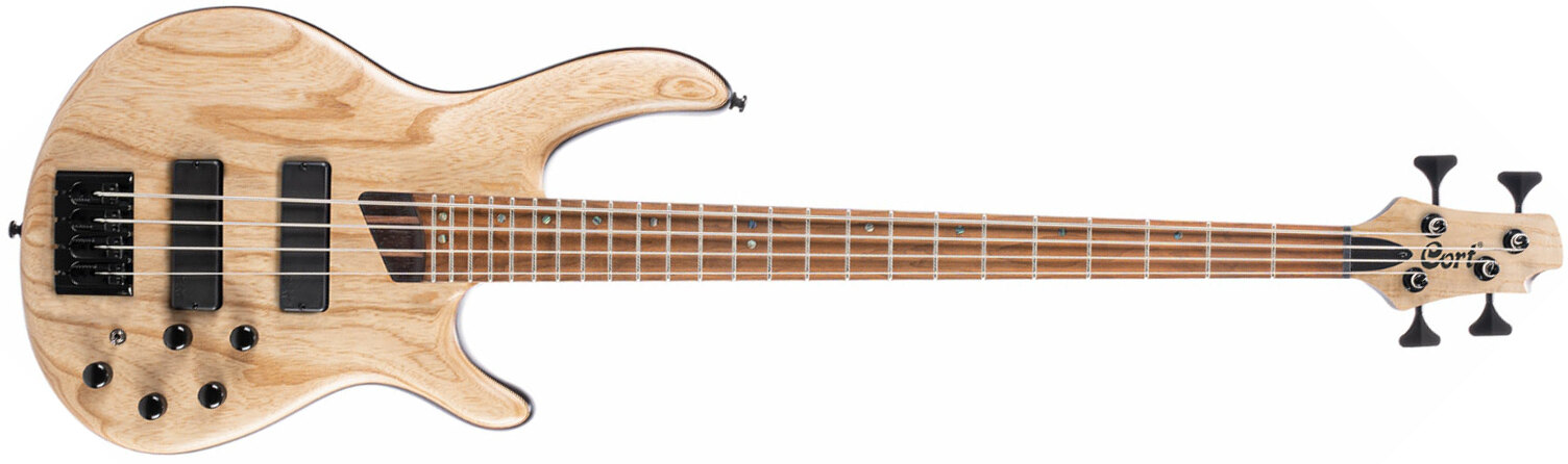 Cort B4 Element Artisan Active Bartolini Mn - Open Pore Natural - Solidbody E-bass - Main picture