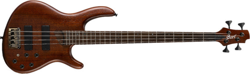 Cort B4 Plus Mh Opm Artisan Active Bartonini Rw - Open Pore Mahogany - Solidbody E-bass - Main picture