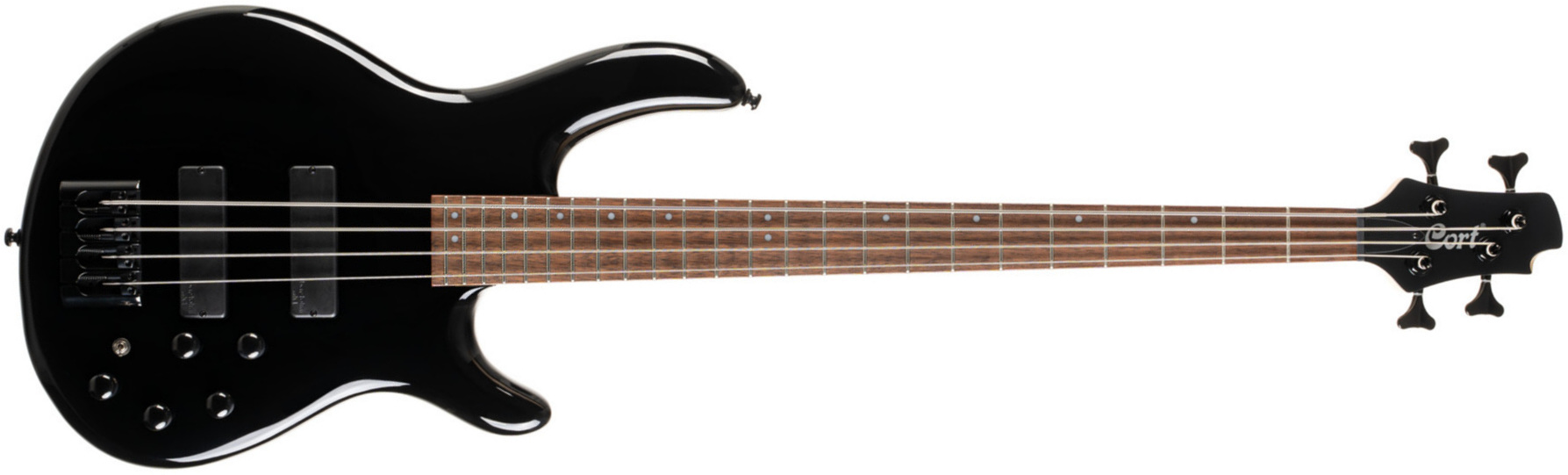 Cort C4 Deluxe Bartolini Jat - Black - Solidbody E-bass - Main picture