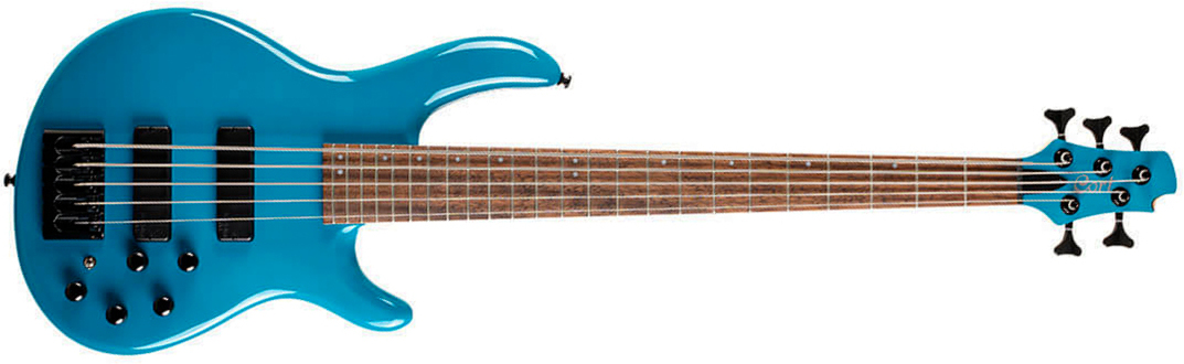 Cort C5 Deluxe Artisan 5c Active Bartolini Jat - Candy Blue - Solidbody E-bass - Main picture
