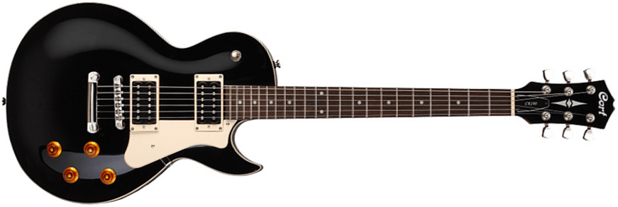 Cort Cr100 Bk Classic Rock Hh Ht - Black - Single-Cut-E-Gitarre - Main picture