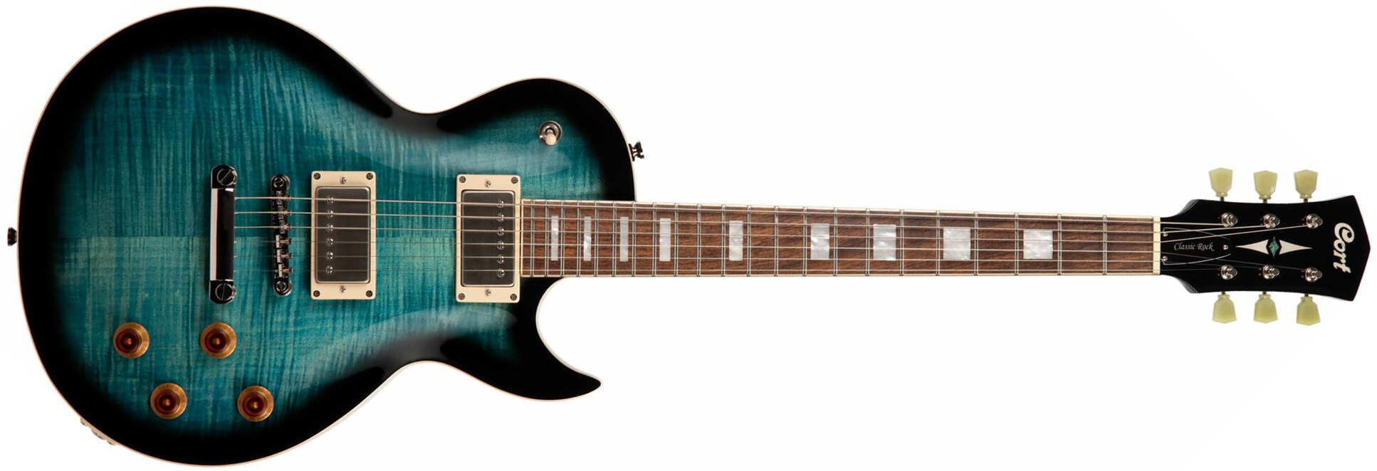 Cort Cr250 Dbb Classic Rock Ht Hh Jat - Dark Blue Burst - Single-Cut-E-Gitarre - Main picture