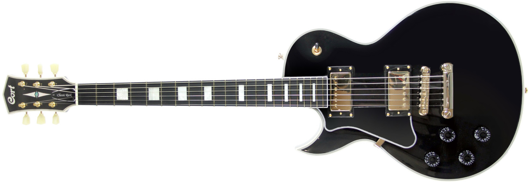 Cort Cr270 Gaucher Ht Hh Mi - Black - Single-Cut-E-Gitarre - Main picture
