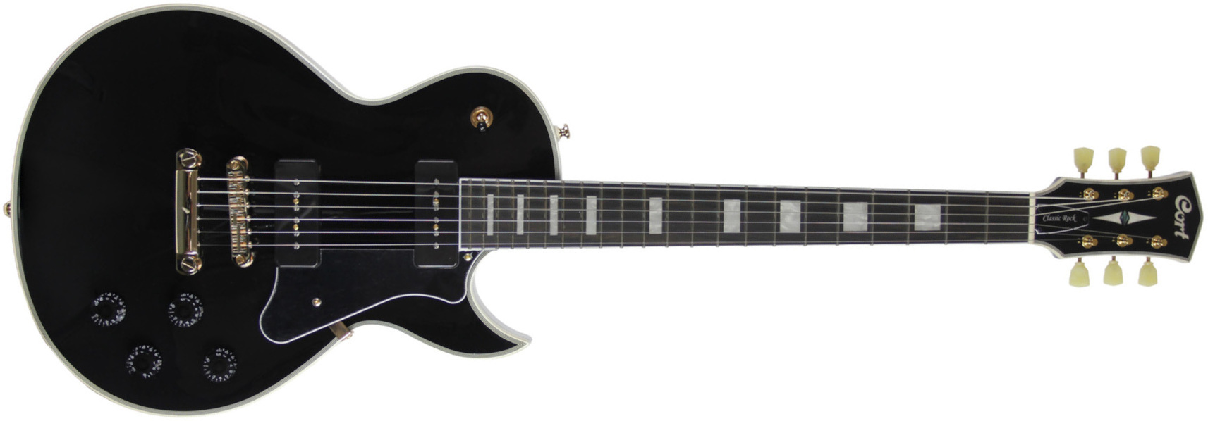 Cort Cr270 Ht P-90 Mi - Black - Single-Cut-E-Gitarre - Main picture