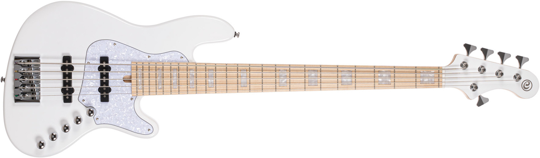 Cort Elrick Njs 5c Active Bartolini Mn - White - Solidbody E-bass - Main picture