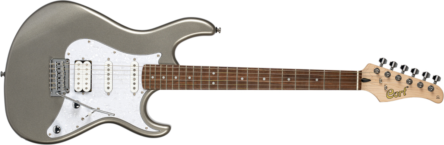Cort G250 Svm Hss Trem Jat - Metallic Silver - E-Gitarre in Str-Form - Main picture