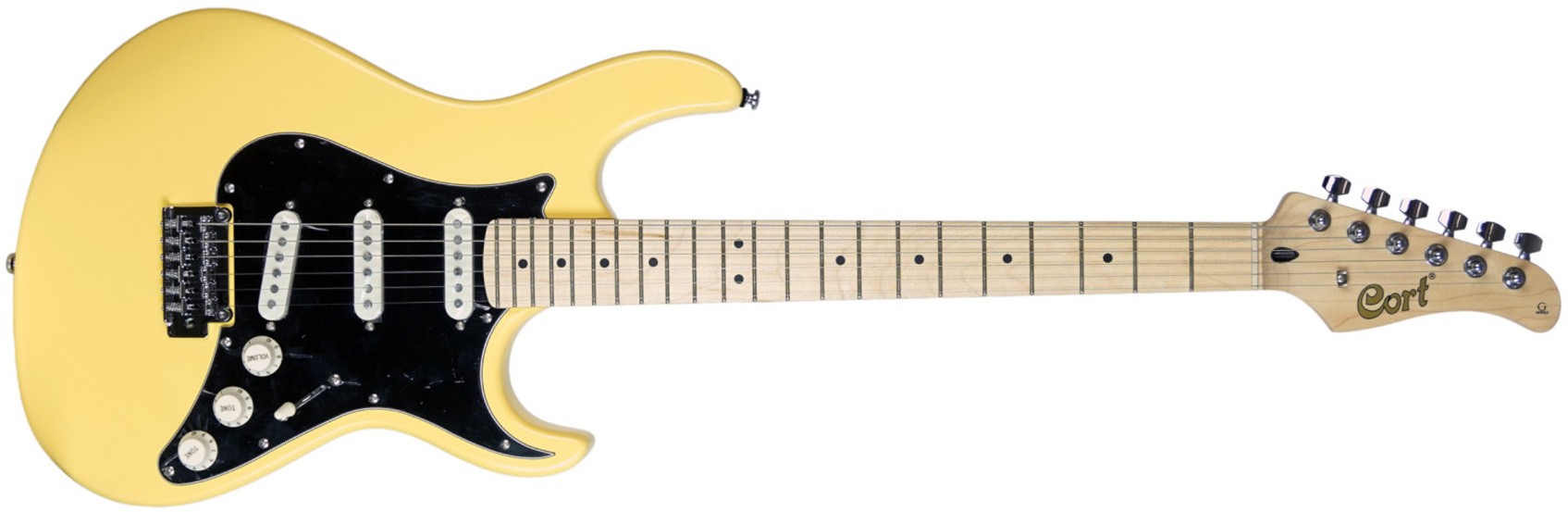 Cort G250 Tab 3s Trem Mn - Vintage White - E-Gitarre in Str-Form - Main picture
