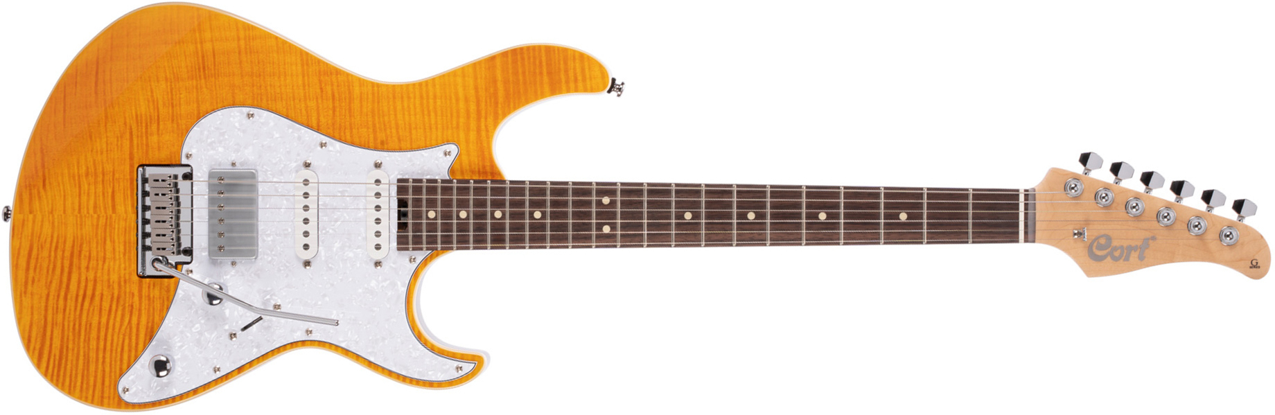 Cort G280 Seam Hss Trem Rw - Amber - E-Gitarre in Str-Form - Main picture