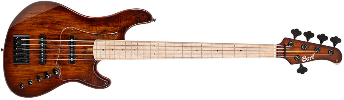 Cort Gb Fusion 5c Mn - Antique Brown Burst - Solidbody E-bass - Main picture
