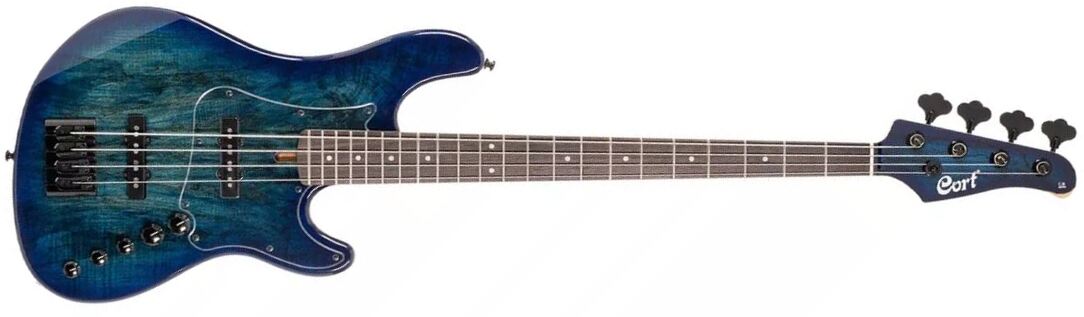 Cort Gb Fusion 4c Active Rw - Blue Burst - Solidbody E-bass - Main picture