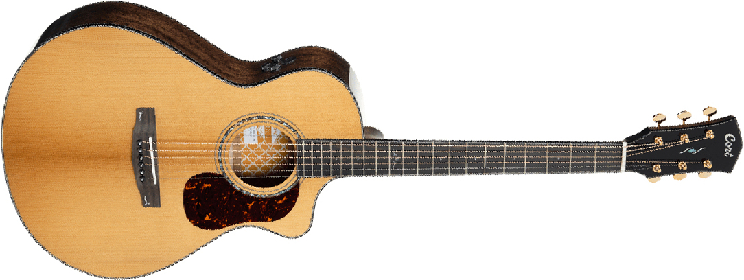 Cort Gold-mc6 Ovangkol Concert Cw Epicea Ovangkol Eb - Natural - Folk-Gitarre - Main picture