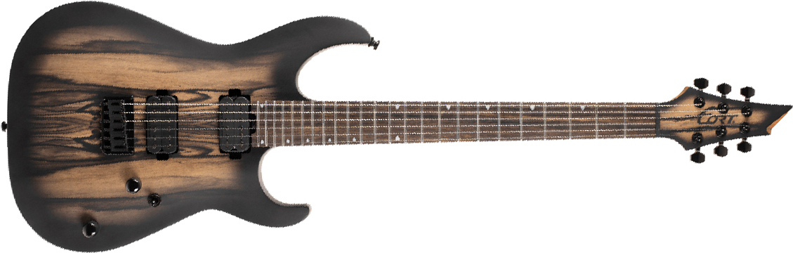 Cort Kx500 2h Seymour Duncan Ht Eb - Natural Black Burst Matte - E-Gitarre aus Metall - Main picture