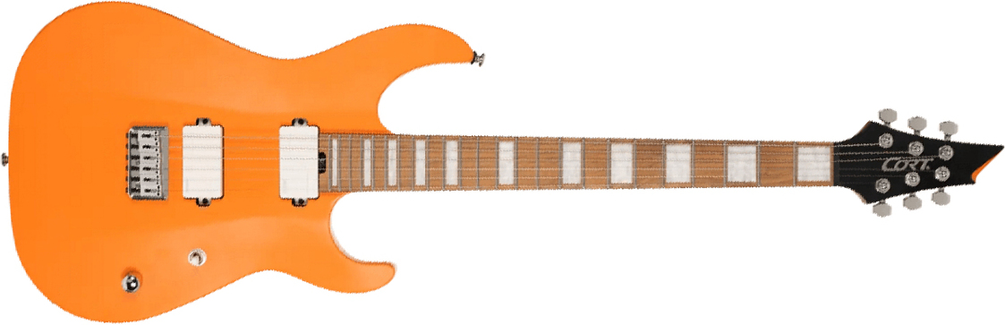 Cort Kx600 Infinite 2h Fishman Fluence Ht Mn - Orange Crush Satin - E-Gitarre in Str-Form - Main picture