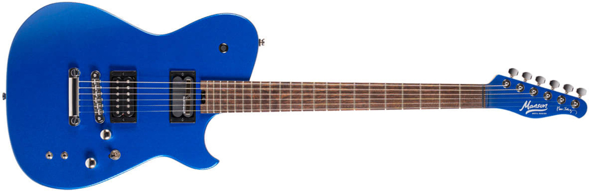Cort Matthew Bellamy Mbm2 Sustainiac Meta Signature 2h Ht Lau - Meta Blue - E-Gitarre in Teleform - Main picture