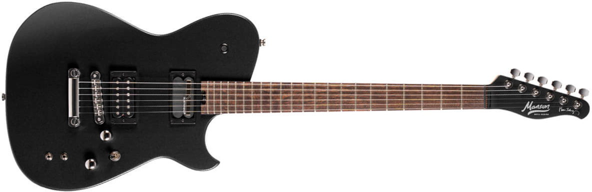 Cort Matthew Bellamy Mbm2 Sustainiac Meta Signature 2h Ht Lau - Satin Black - E-Gitarre in Teleform - Main picture