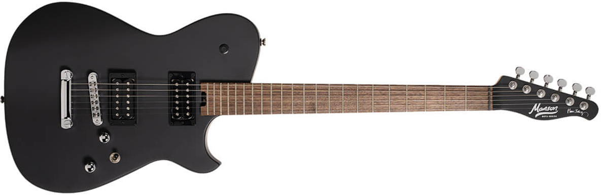 Cort Matthew Bellamy Mbm2h Meta Signature 2h Ht Lau - Satin Black - E-Gitarre in Teleform - Main picture
