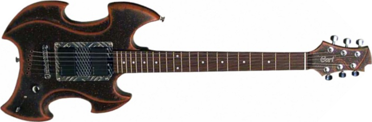 Cort Moscato 2 Ltd Hh Emg Ht - Dark Brown - E-Gitarre aus Metall - Main picture