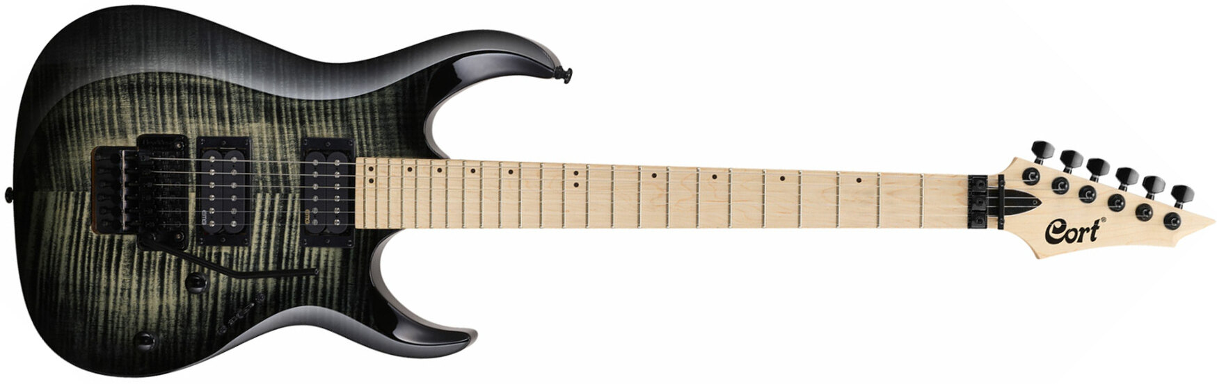 Cort X300 Fr Hh Mn - Grey Burst - E-Gitarre in Str-Form - Main picture