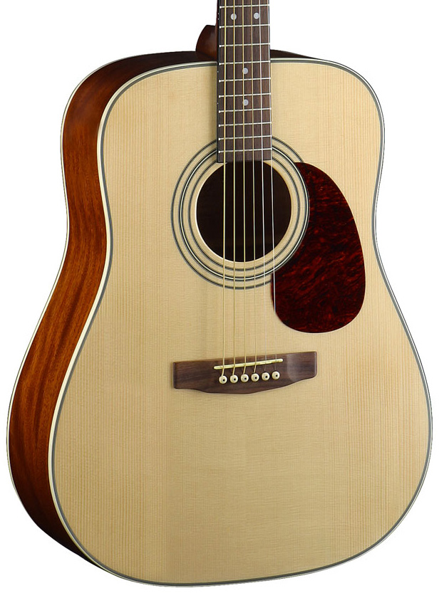 Cort Earth 70 Dreadnought Epicea Acajou Rw - Natural Gloss - Westerngitarre & electro - Variation 2