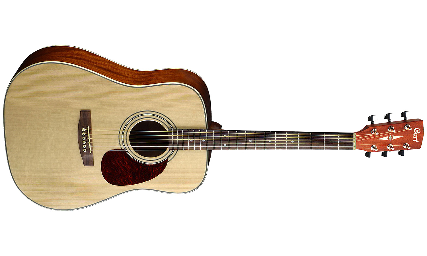 Cort Earth 70 Dreadnought Epicea Acajou Rw - Natural Gloss - Westerngitarre & electro - Variation 1