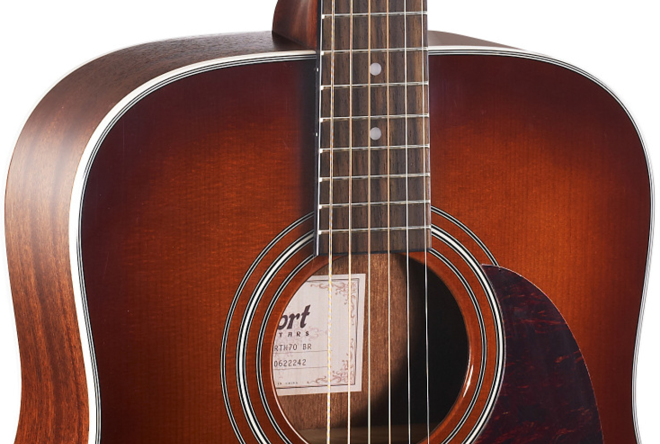 Cort Earth 70 Br Dreadnought Epicea Acajou - Brown Gloss - Westerngitarre & electro - Variation 2
