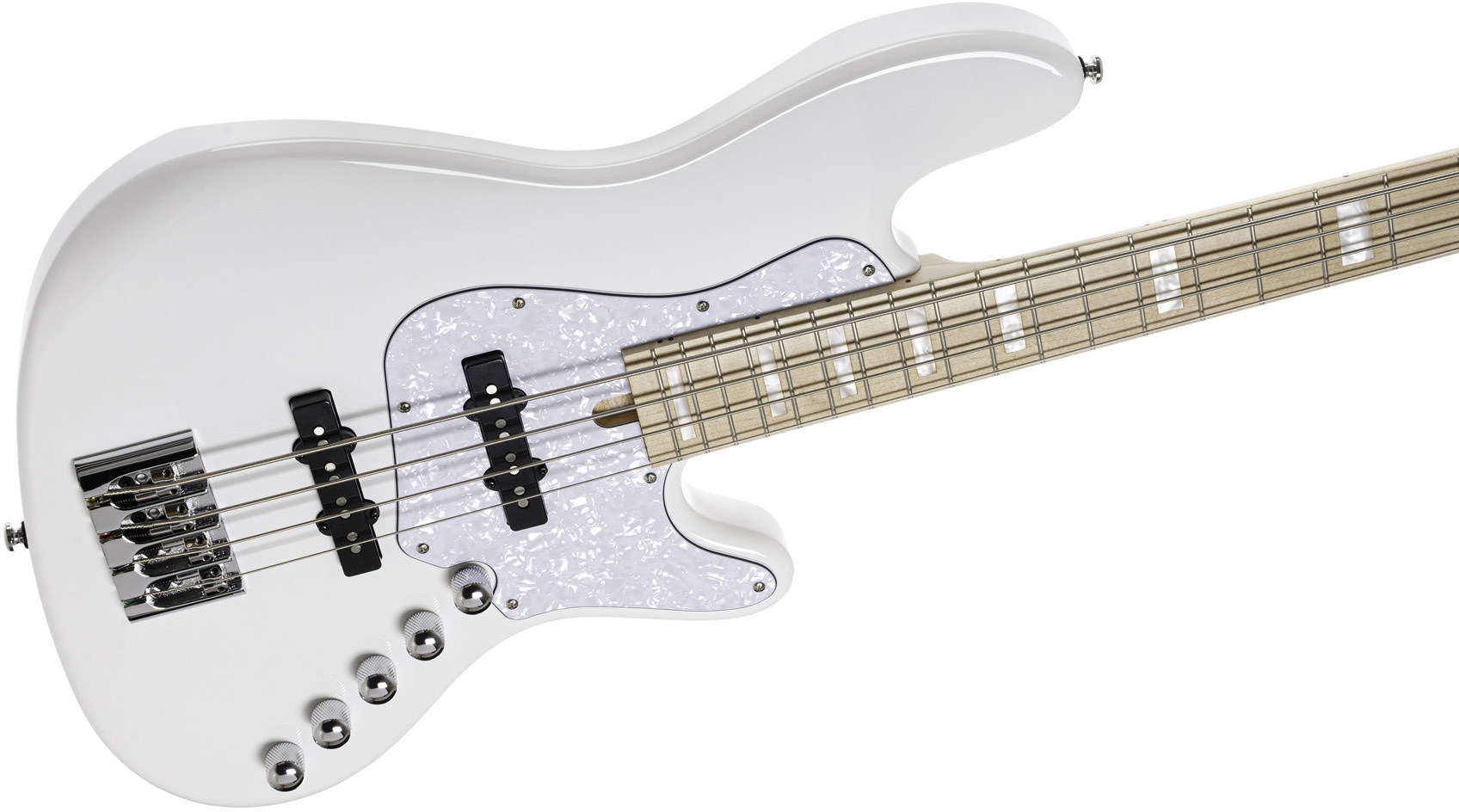 Cort Elrick Njs 4c Active Bartolini Mn - White - Solidbody E-bass - Variation 2