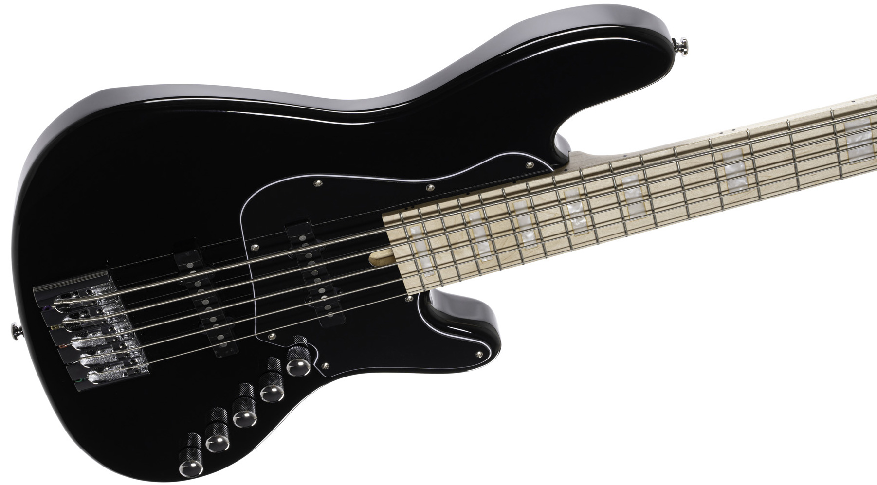 Cort Elrick Njs 5c Active Bartolini Mn - Black - Solidbody E-bass - Variation 2