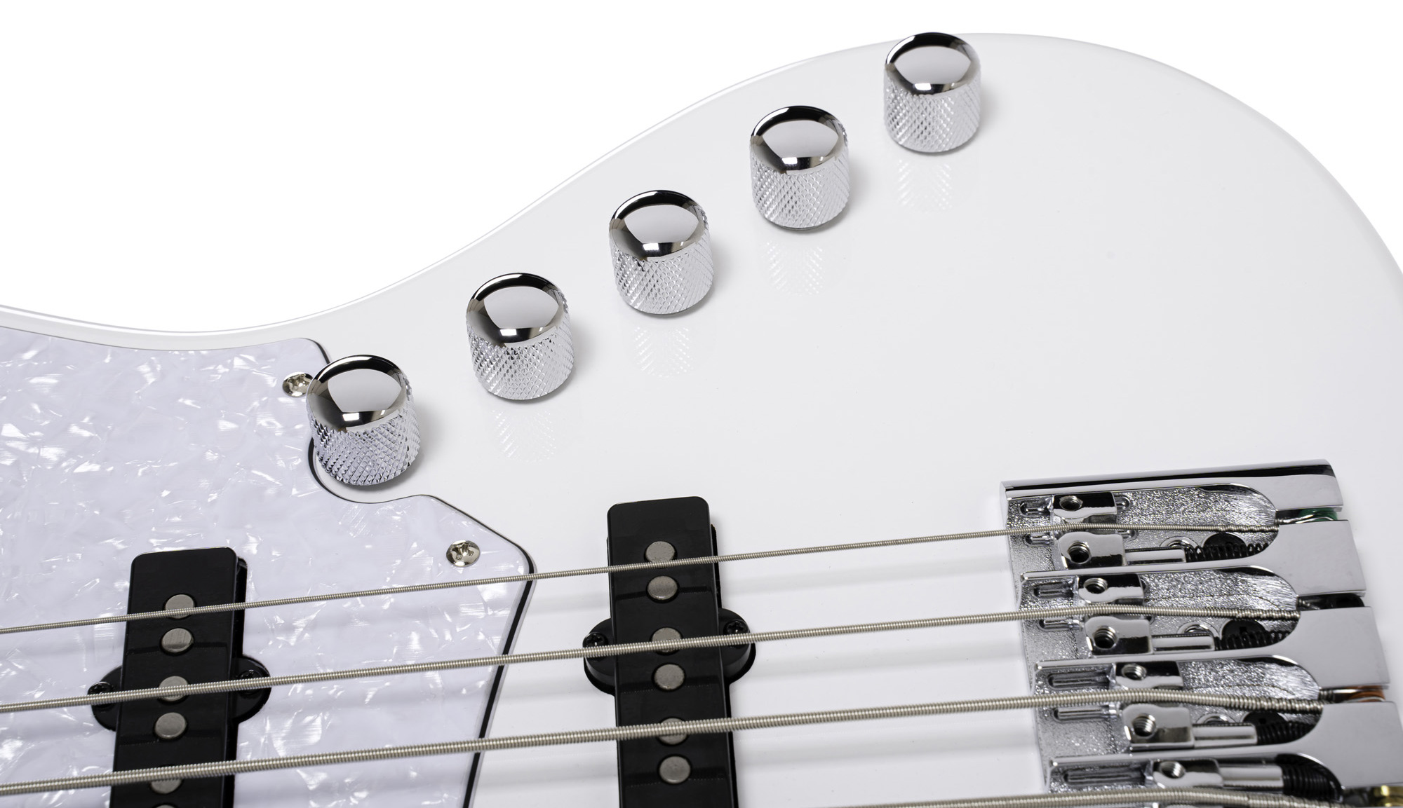 Cort Elrick Njs 5c Active Bartolini Mn - White - Solidbody E-bass - Variation 5